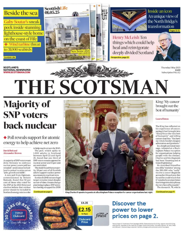 Cover of the Scotsman Times newpaper
