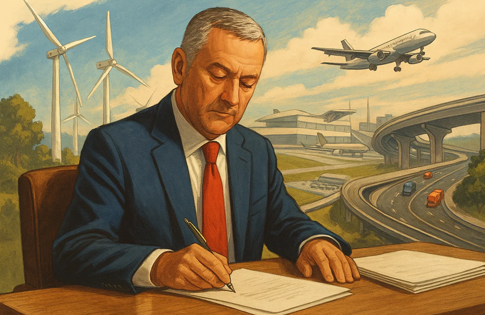 Is the Government approving a 'record number' of major infrastructure projects?