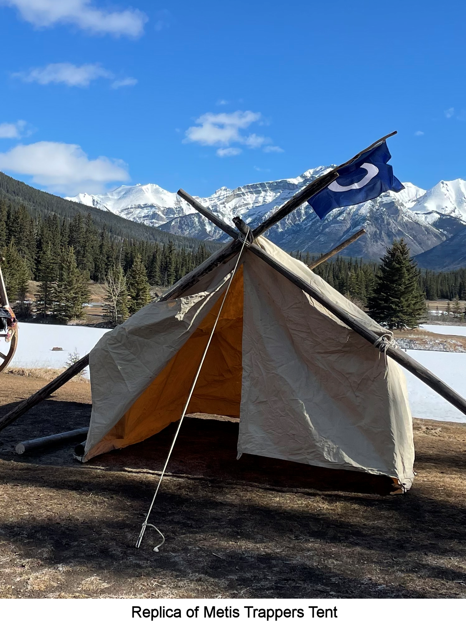 Replica of Metis trappers tent