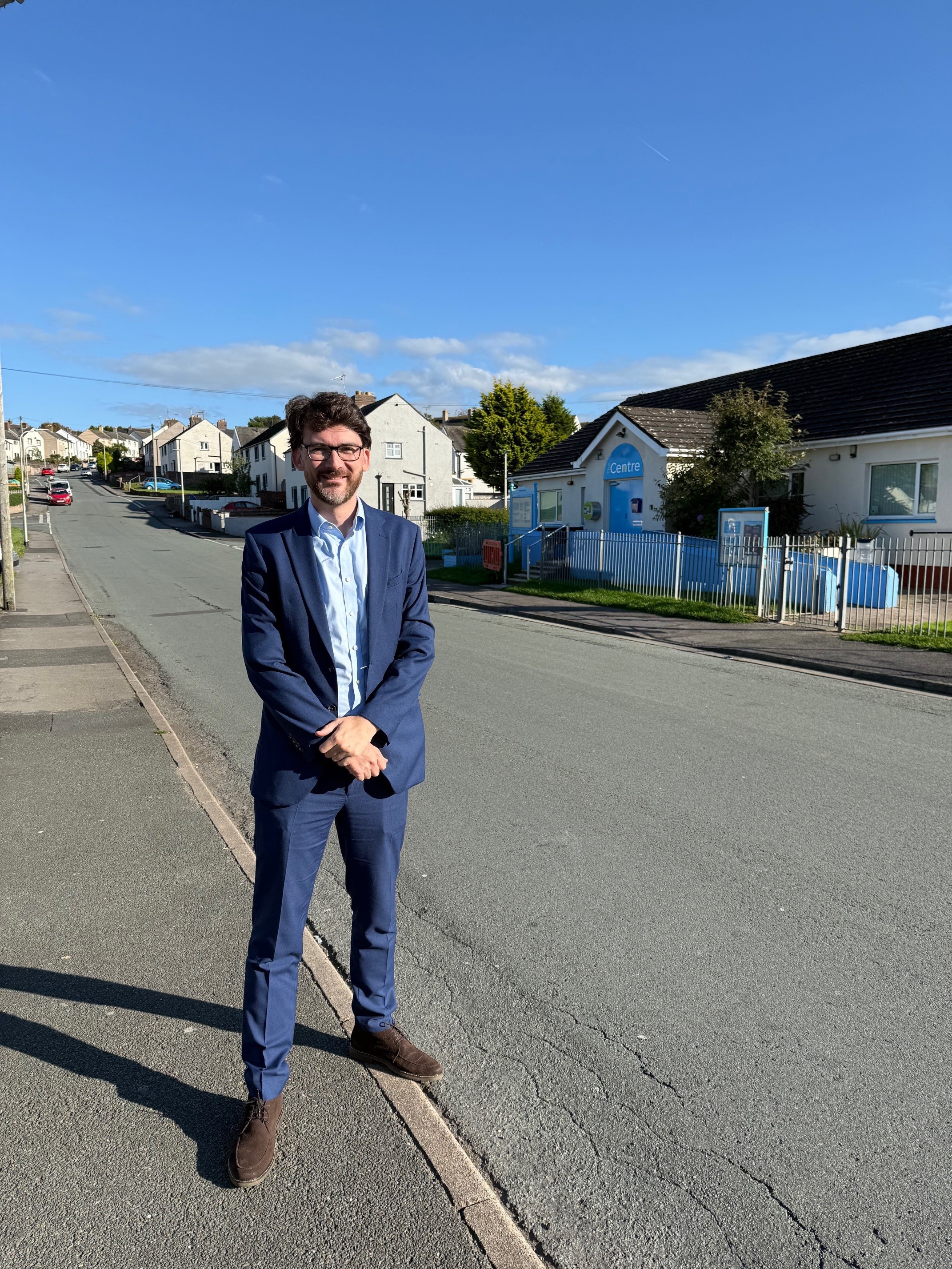 Markus Campbell-Savours MP in Ewanrigg