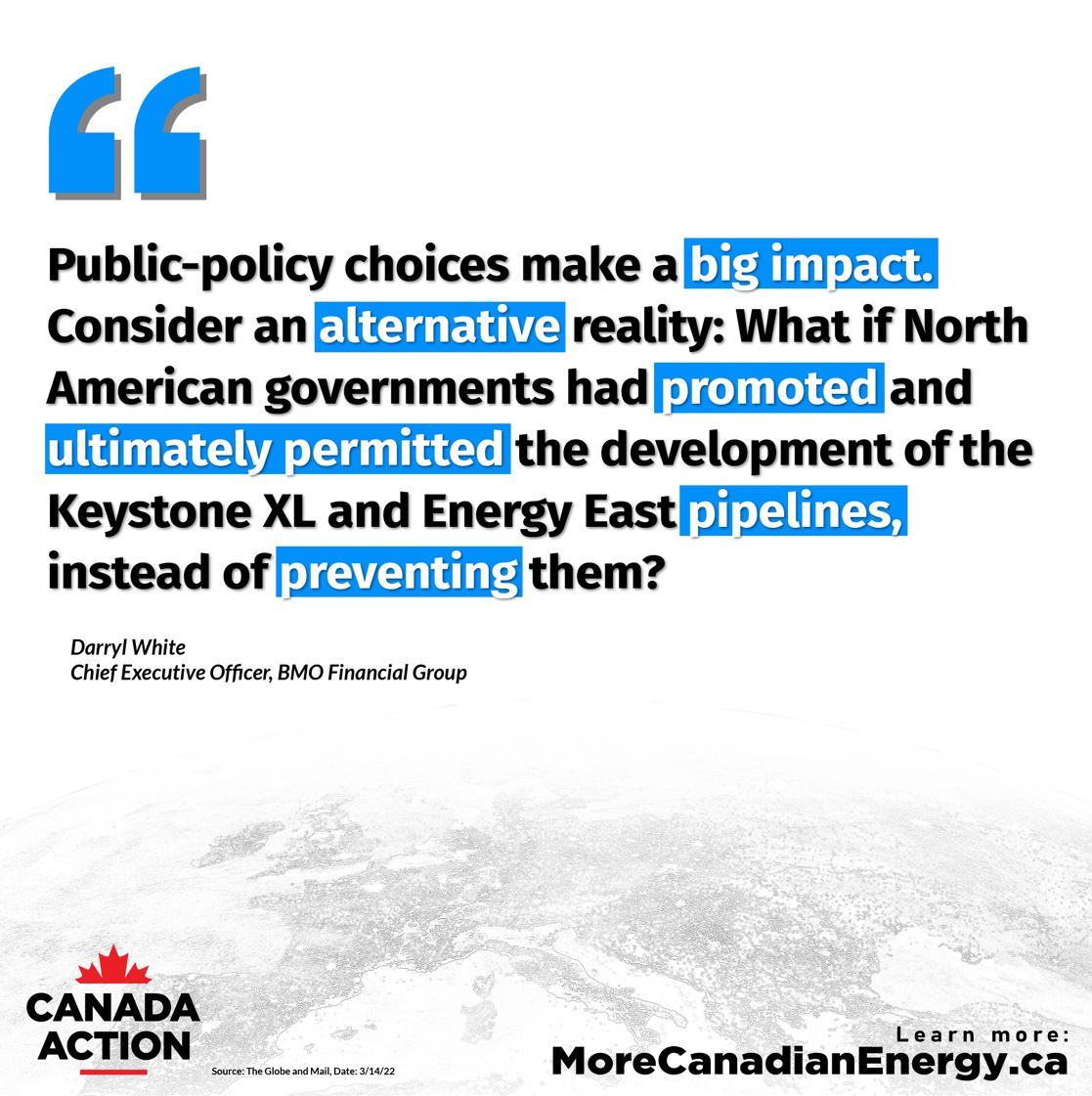 Canadian pipeline facts - Darryl White energy security