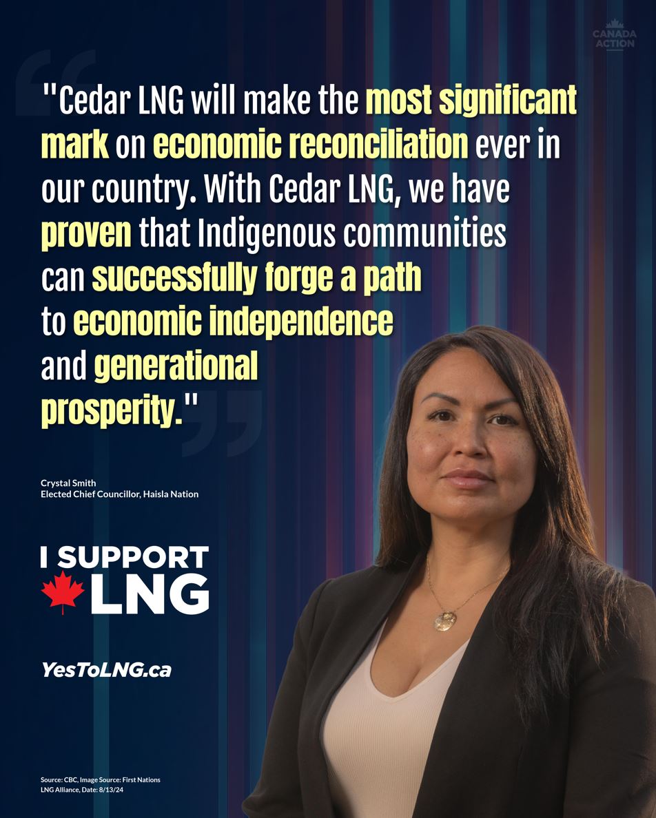 LNG First Nations Canada Support Quote Crystal Smith