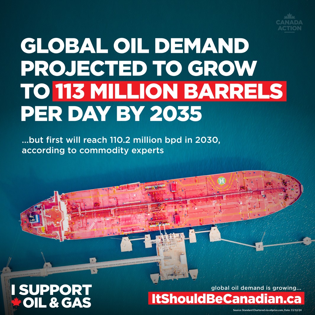 global oil demand to grow to 113 million barrels per day by 2035, first reaching 110.2 mbpd in 2030 - Standard Chartered