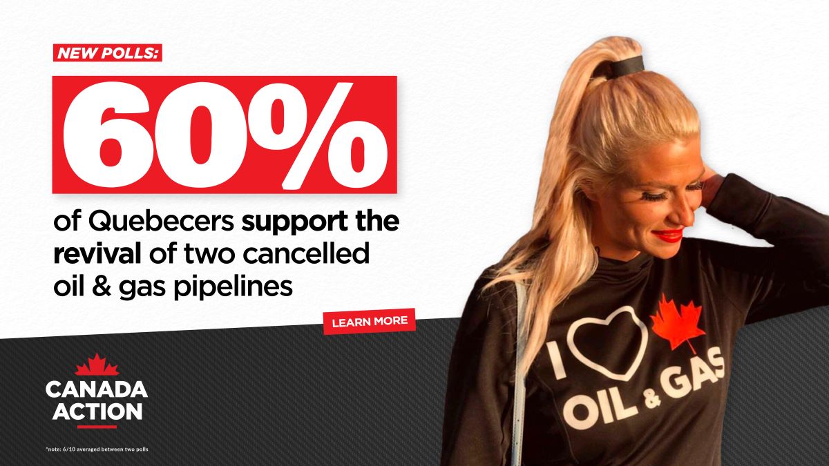 60 per cent of Quebecers support reviving natural gas and oil pipelines
