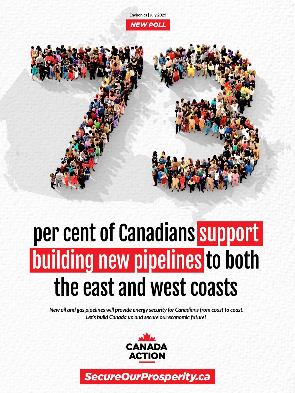 73 per cent of Canadians support building new pipelines to east and west coasts - Environics Polling