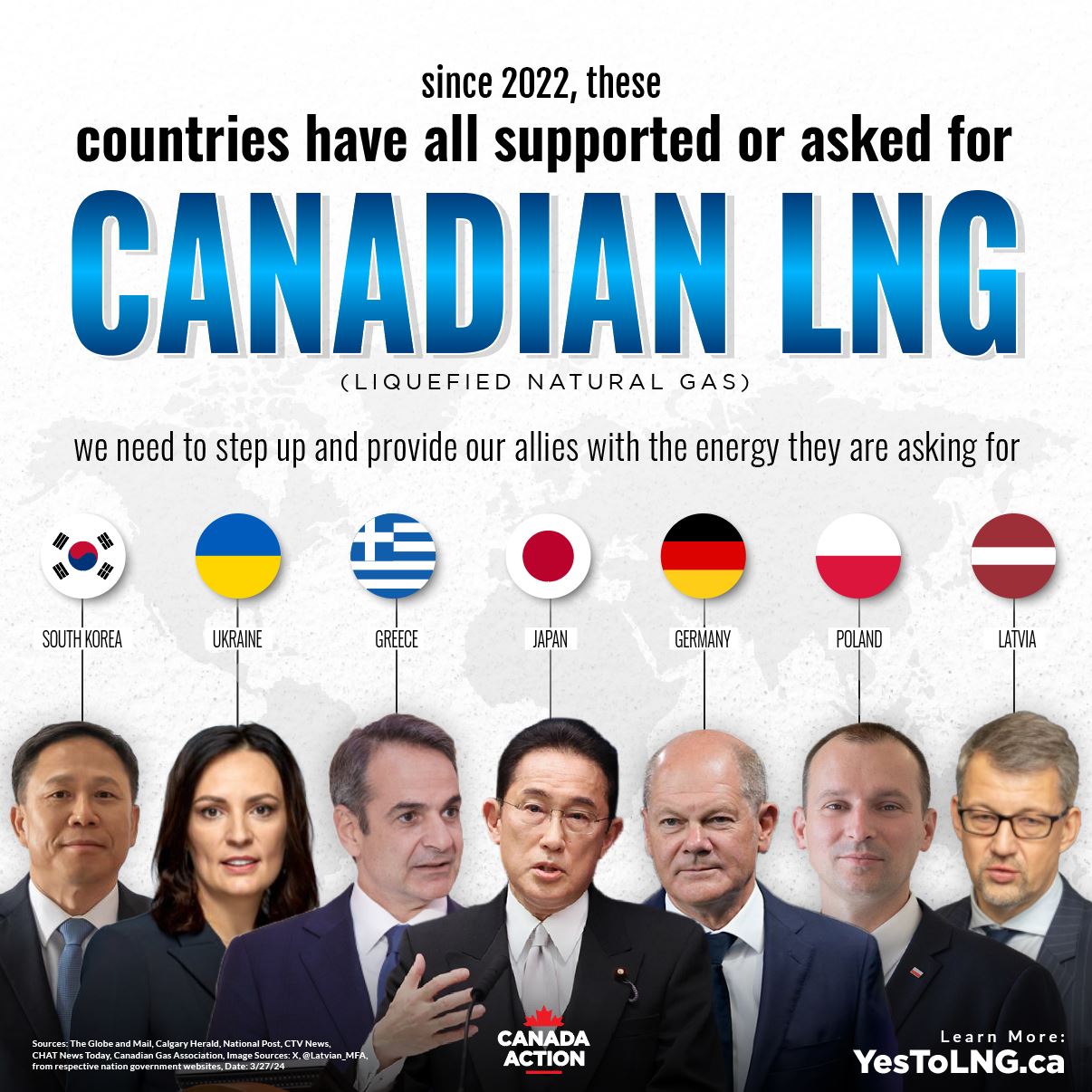 How Many Countries Have Asked or Said They Want Canadian-Made LNG