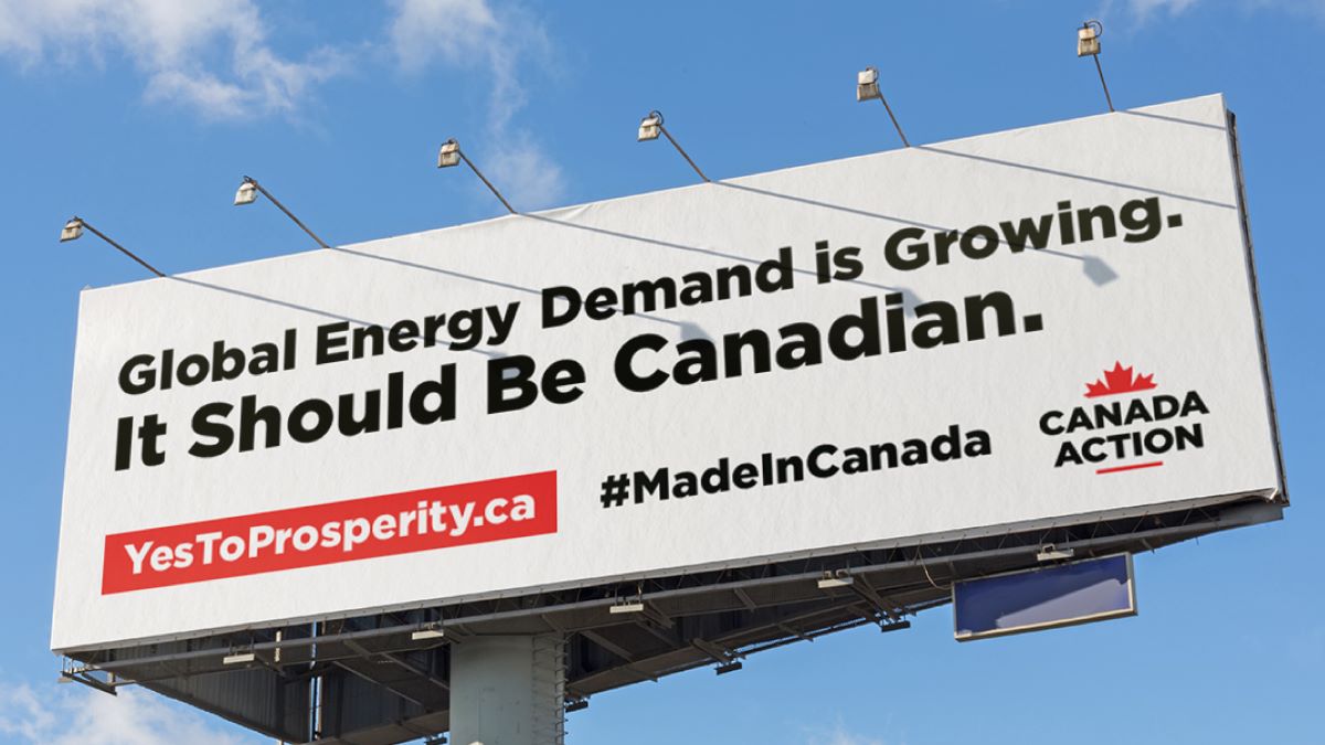 Poll shows supermajority of Canadians support oil and gas development billboard Poll shows supermajority of Canadians support oil and gas development billboard