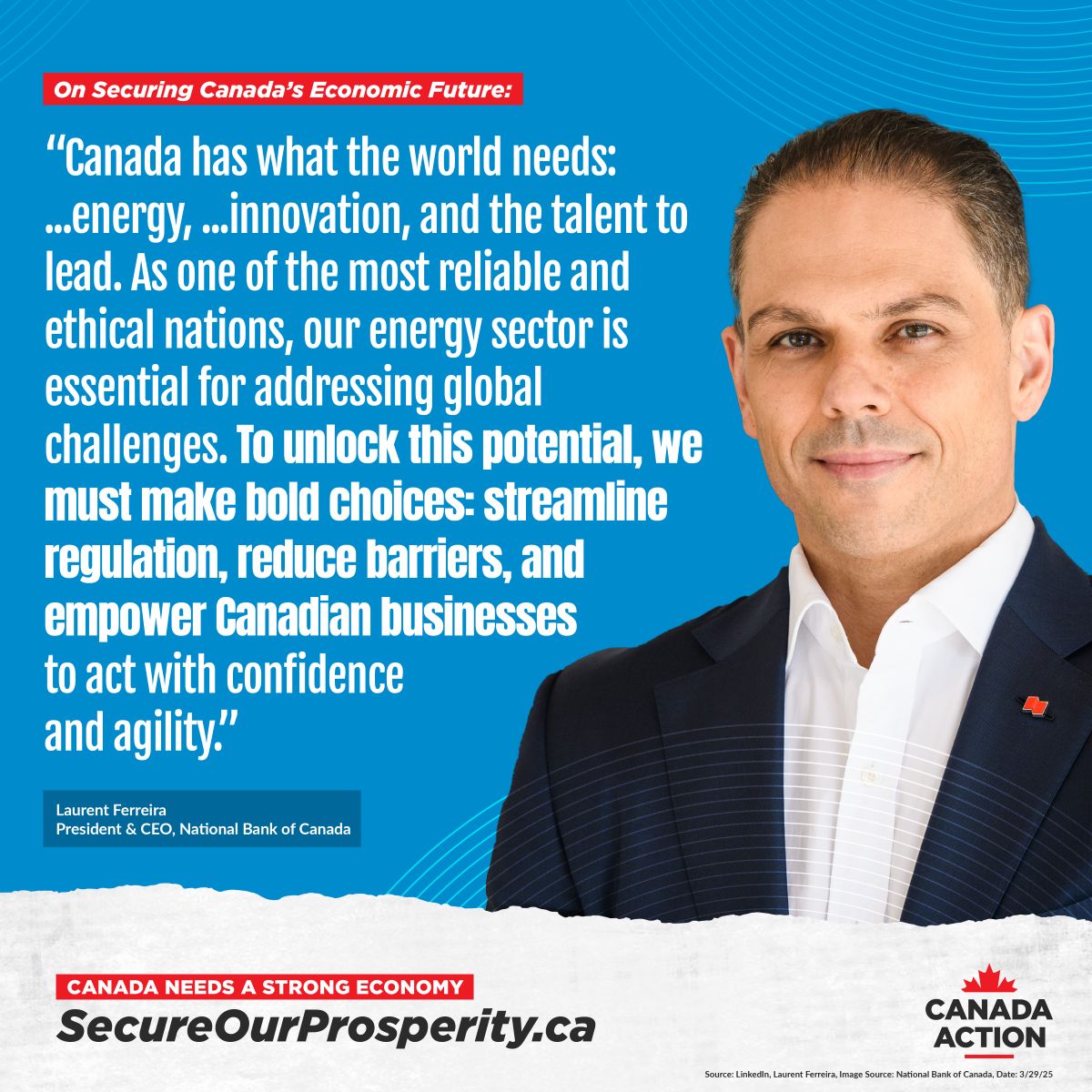 Canada has what the world needs - Laurent Ferreira CEO National Bank
