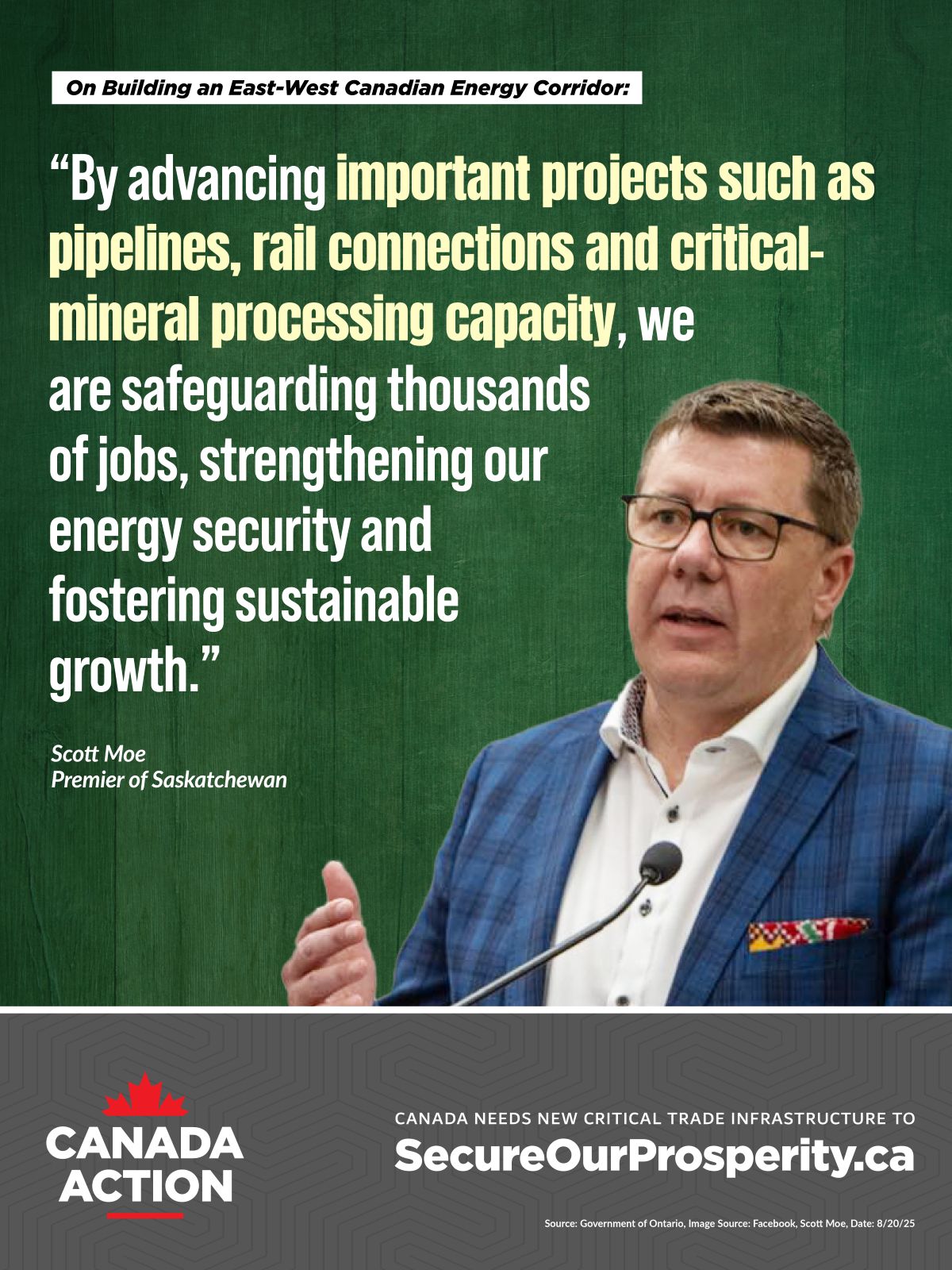 Premier Scott Moe on importance of diversifying export markets and building a national energy corridor