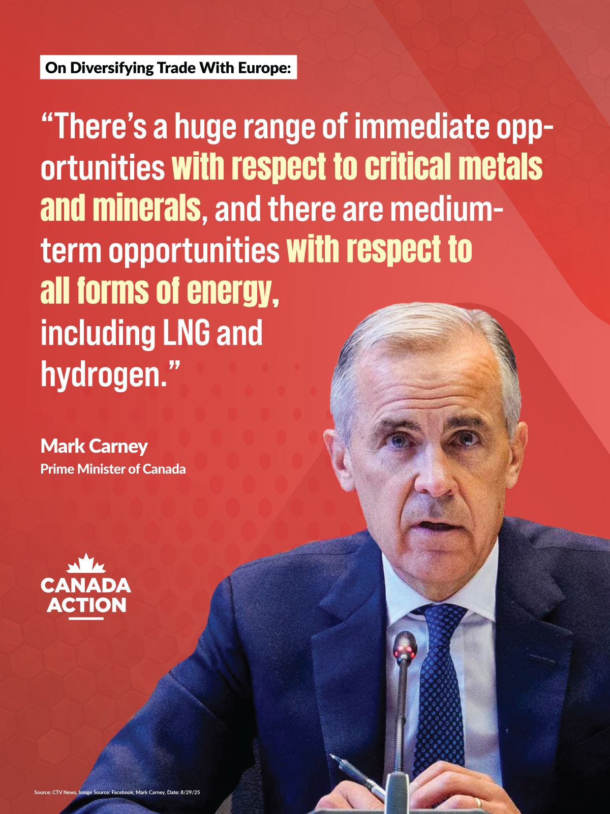 Canada's Opportunity to Diversify Trade with Europe - Mark Carney