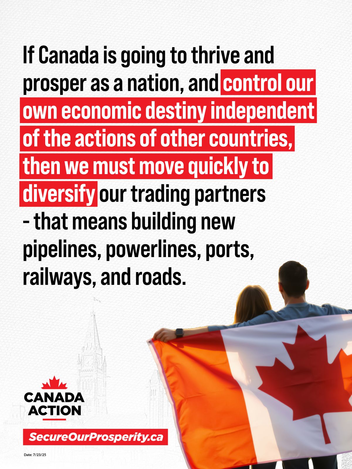 If Canada is going to prosper we must build new trade infrastructure to get our natural resources to new markets