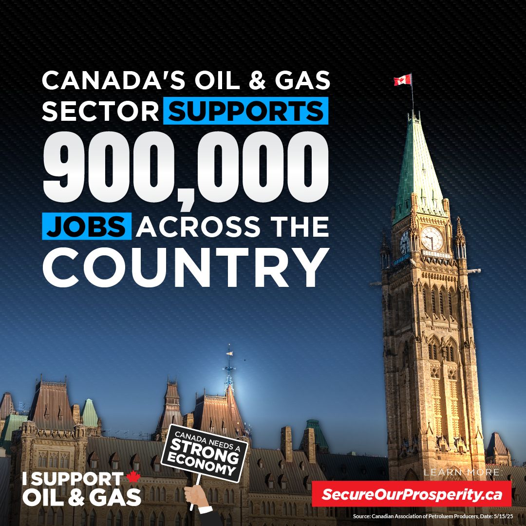 Canada's oil and gas sector supports 900,000 jobs across the country