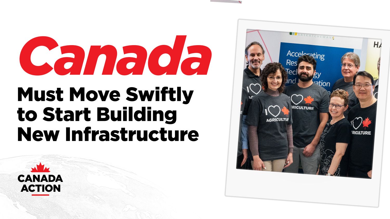 Canada must move swiftly to start building new infrastructure