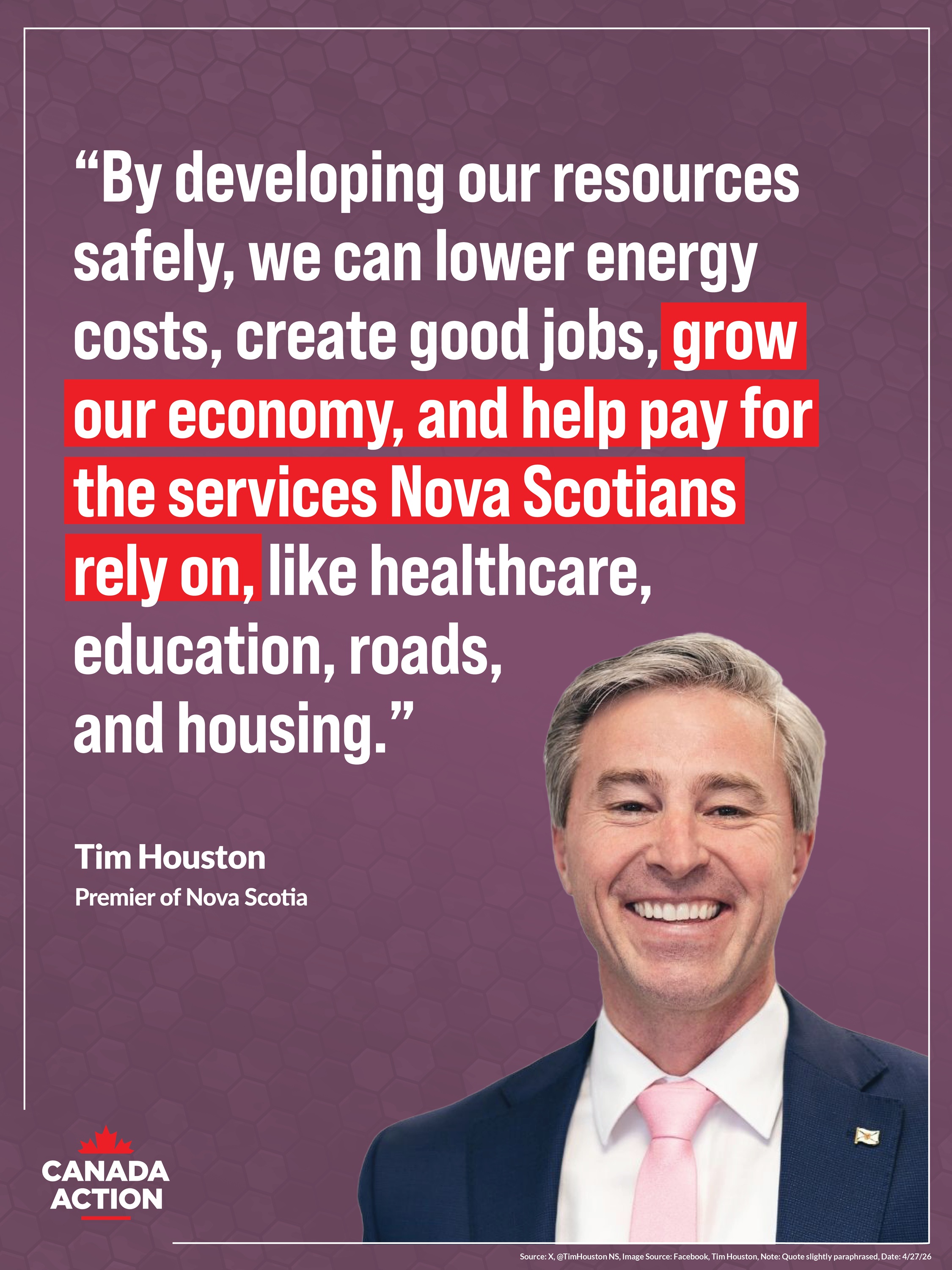 Developing our resources will build a stronger Canadian economy.