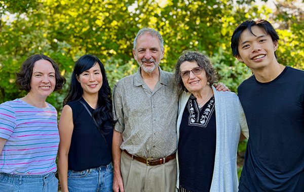 Drs. Deborah Curry, Melissa Lem, Larry Barzelai, Marianne Rev, and Kevin Liang pose for a group photo