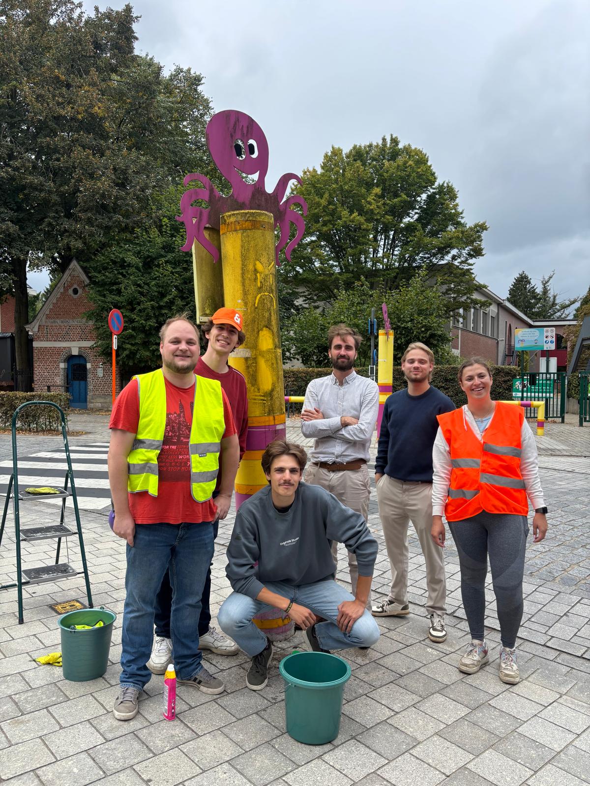 v.l.n.r.  Thomas Van Gorp, Christian Zanetti, Wout Breugelmans, Andries Tjalma,  Maarten Van Leemput, Florence Hoornaert 