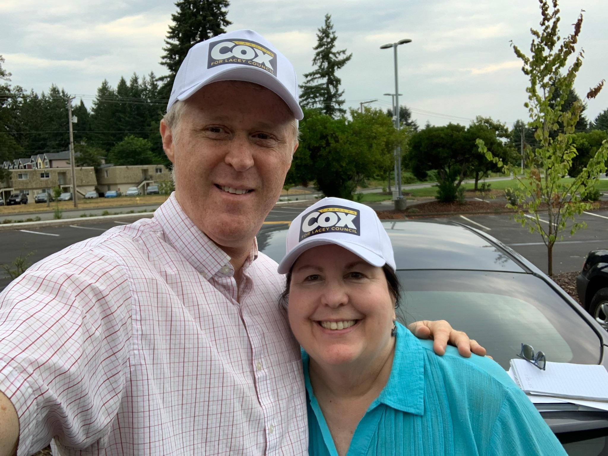 Carolyn and Thurston County Commissioner Tye Menser