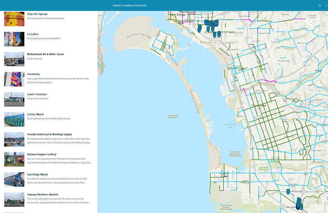 District 8: A Gallery in the Streets