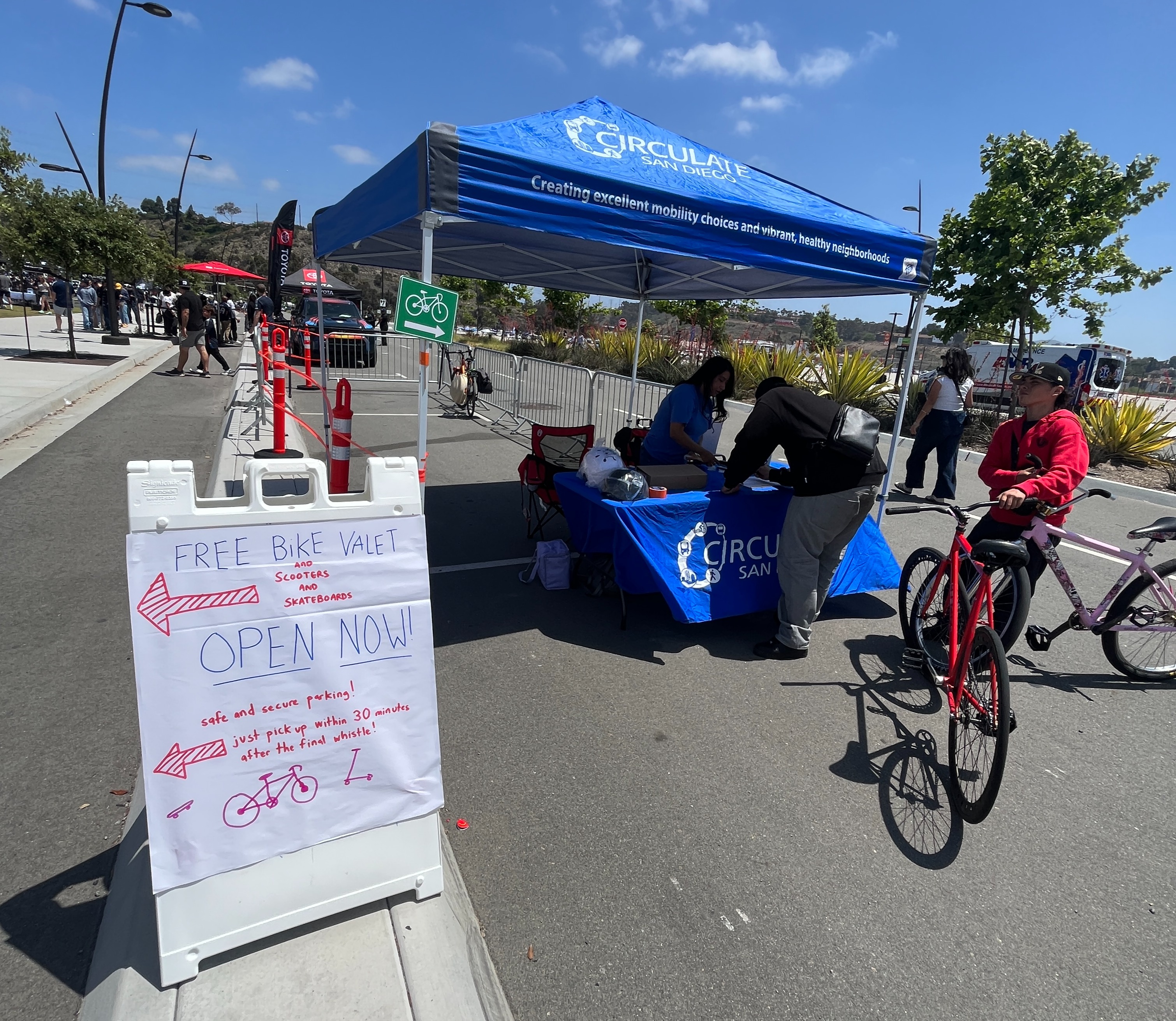 FREE Bike Valet: SDFC vs Austin