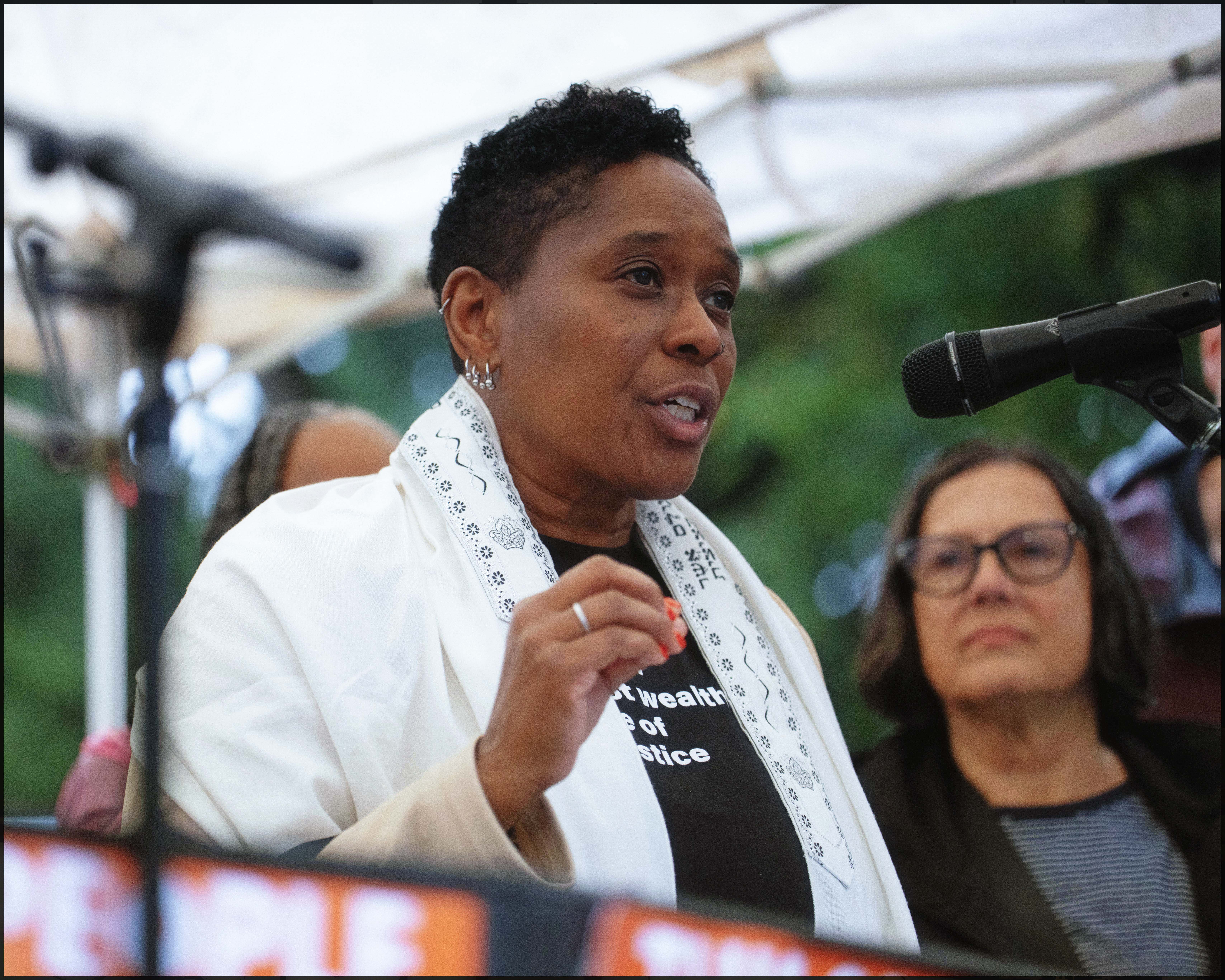 Moh Naser with his son and attorney, Helen Parsonage