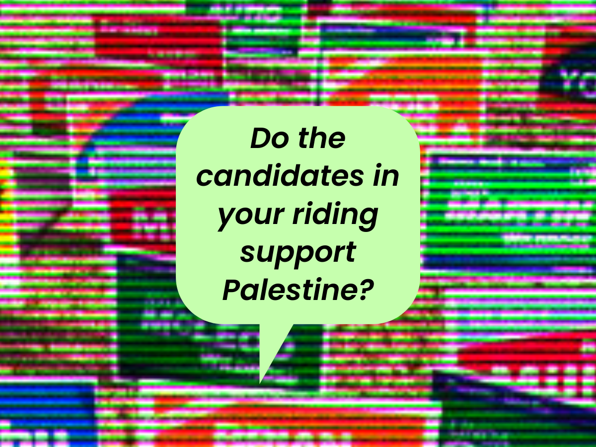 Send an email now Challenge your local candidates on Palestine!