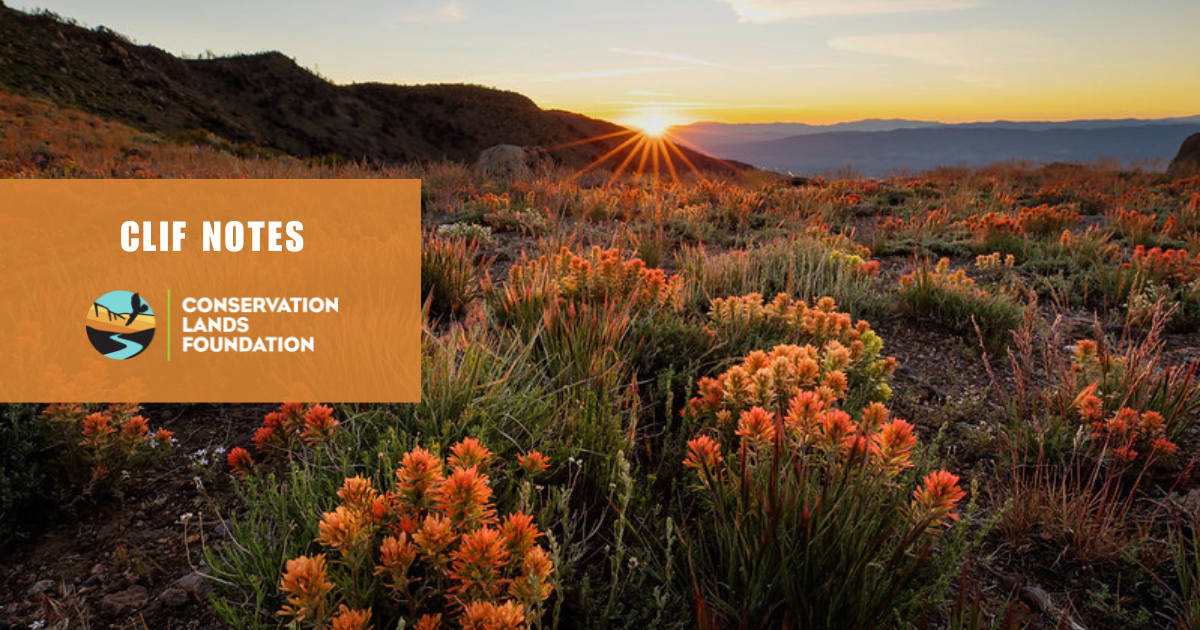 CLiF Notes Connect with National Conservation Lands Conservation