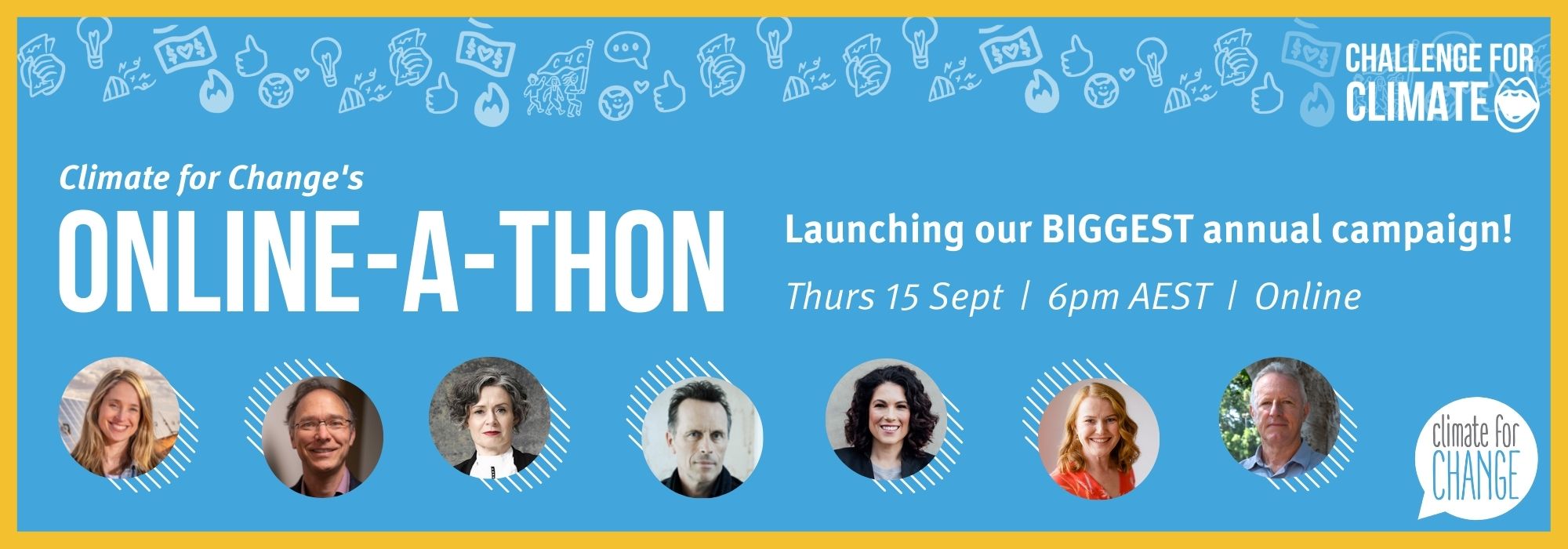 Join us at our 2022 OnlineAThon! Climate for Change