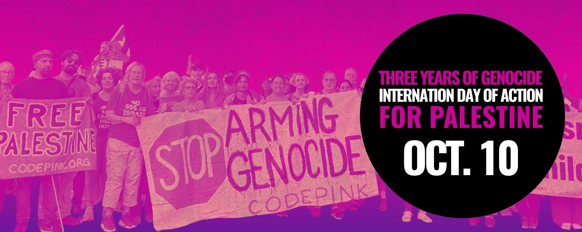 On October 10, we take the streets to mark three years since Israel’s genocide on Gaza began. Join us.