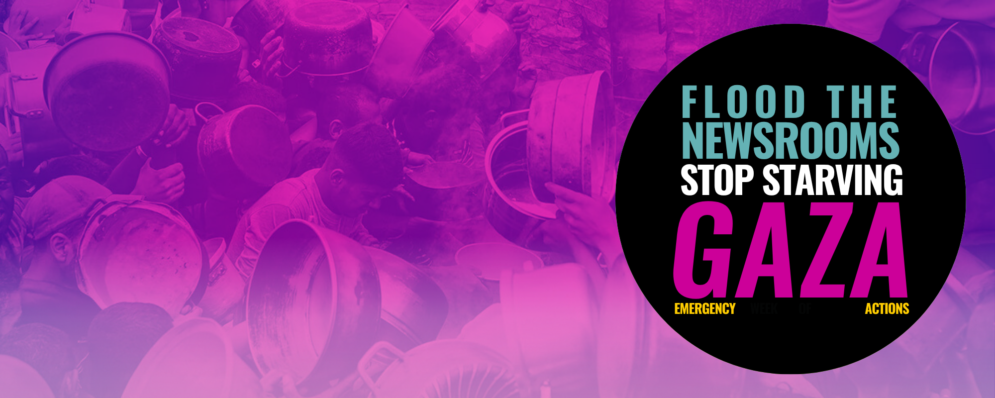 JOIN US: Emergency Weeks of Action: Flood the Newsrooms! Stop Starving Gaza!