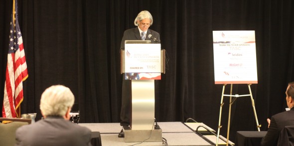 Yes Men's Andy Bichlbaum announcing AmerICan energy in the role of the Department of Energy spokesperson Benedict Waterman