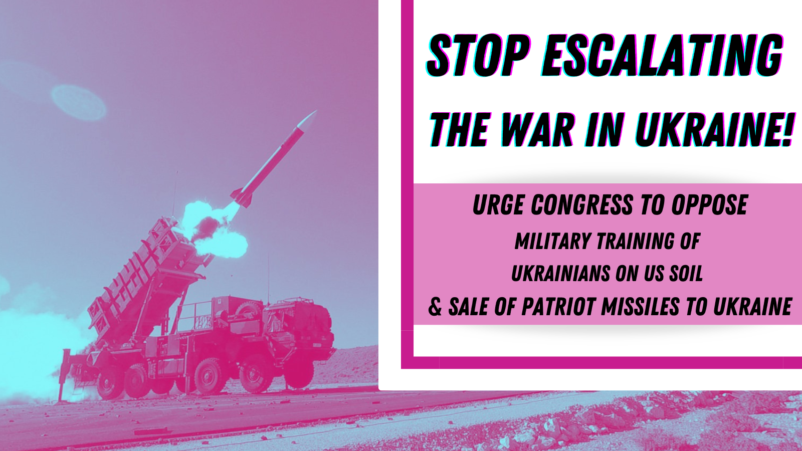 Patriots? Hell No! Stop Escalating the US-Russia Proxy War in Ukraine ...