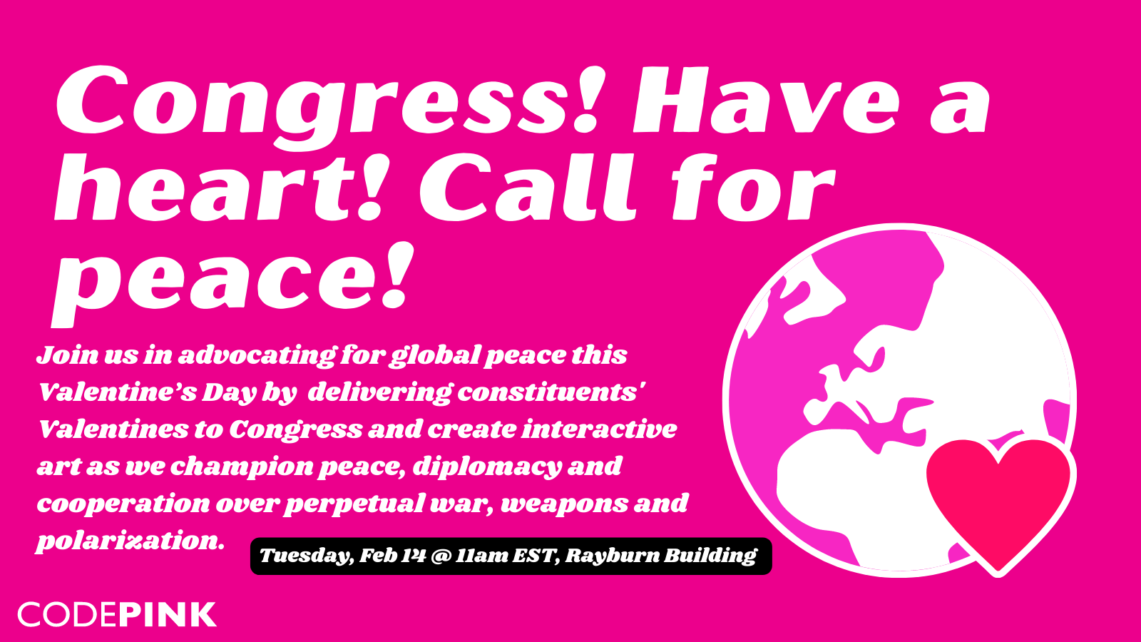 Congress: Have a Heart! Peace in Ukraine Now! - CODEPINK - Women for Peace