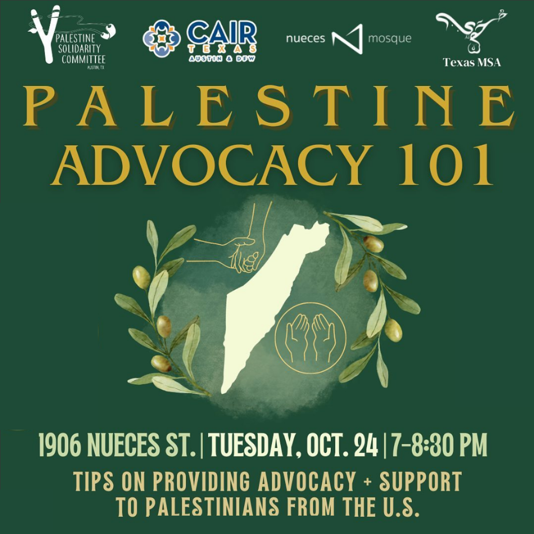 Palestine Advocacy 101 Austin - CODEPINK - Women for Peace