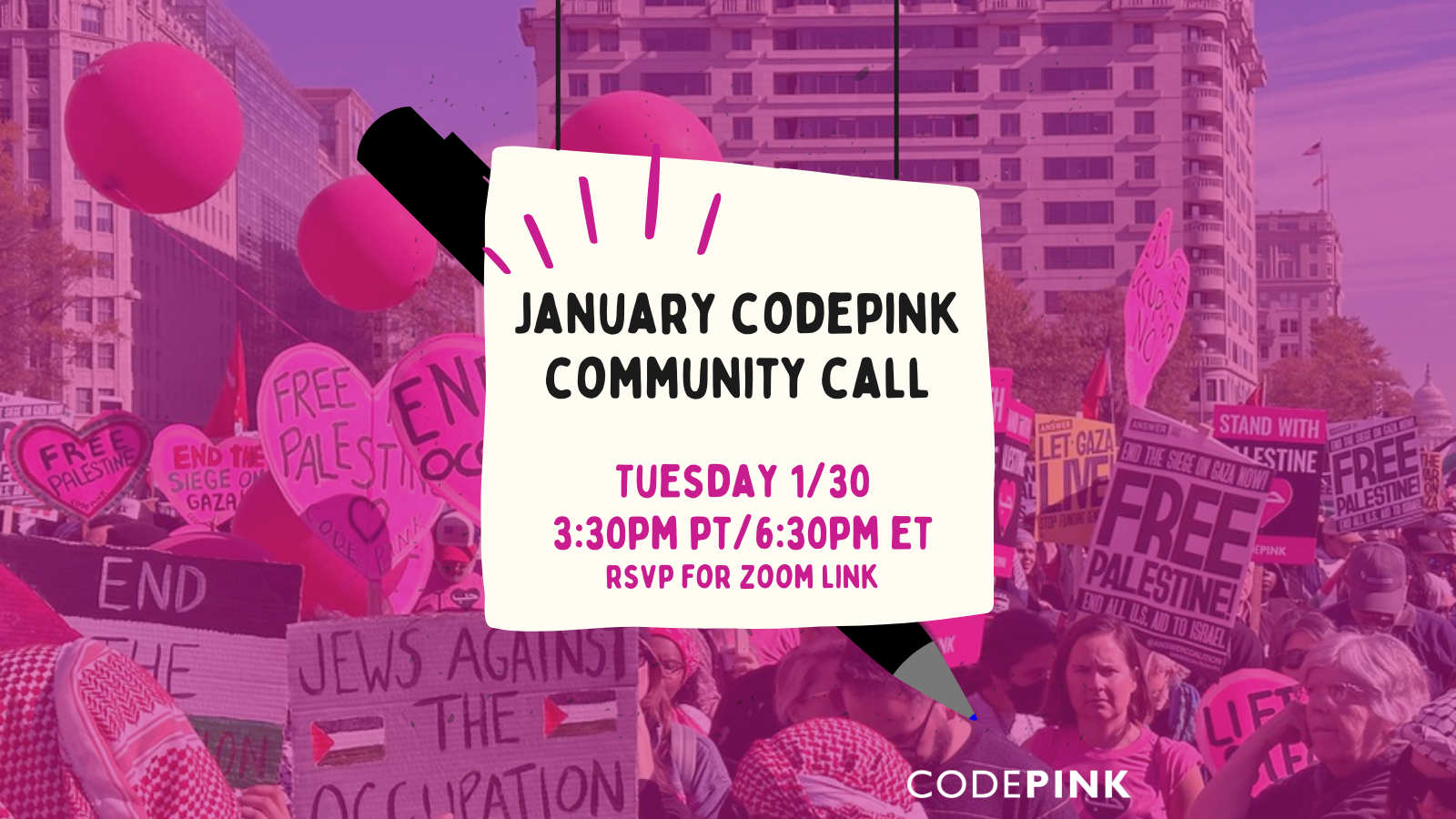 January CODEPINK Community Call