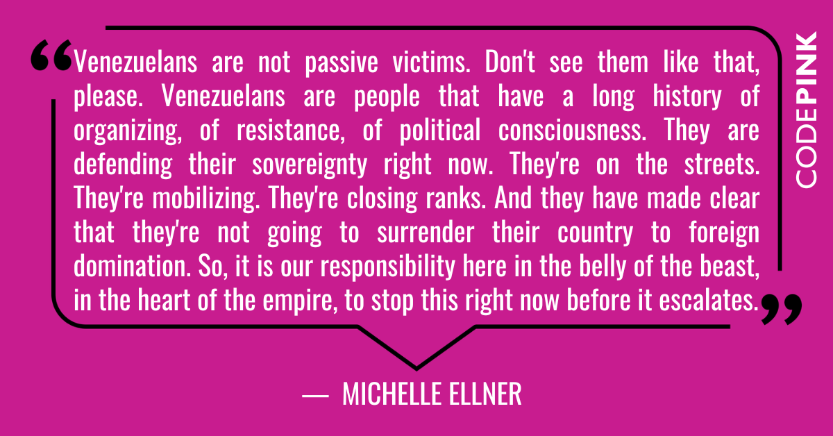 Check out our activities for the Week of January 12, 2026 - CODEPINK ...
