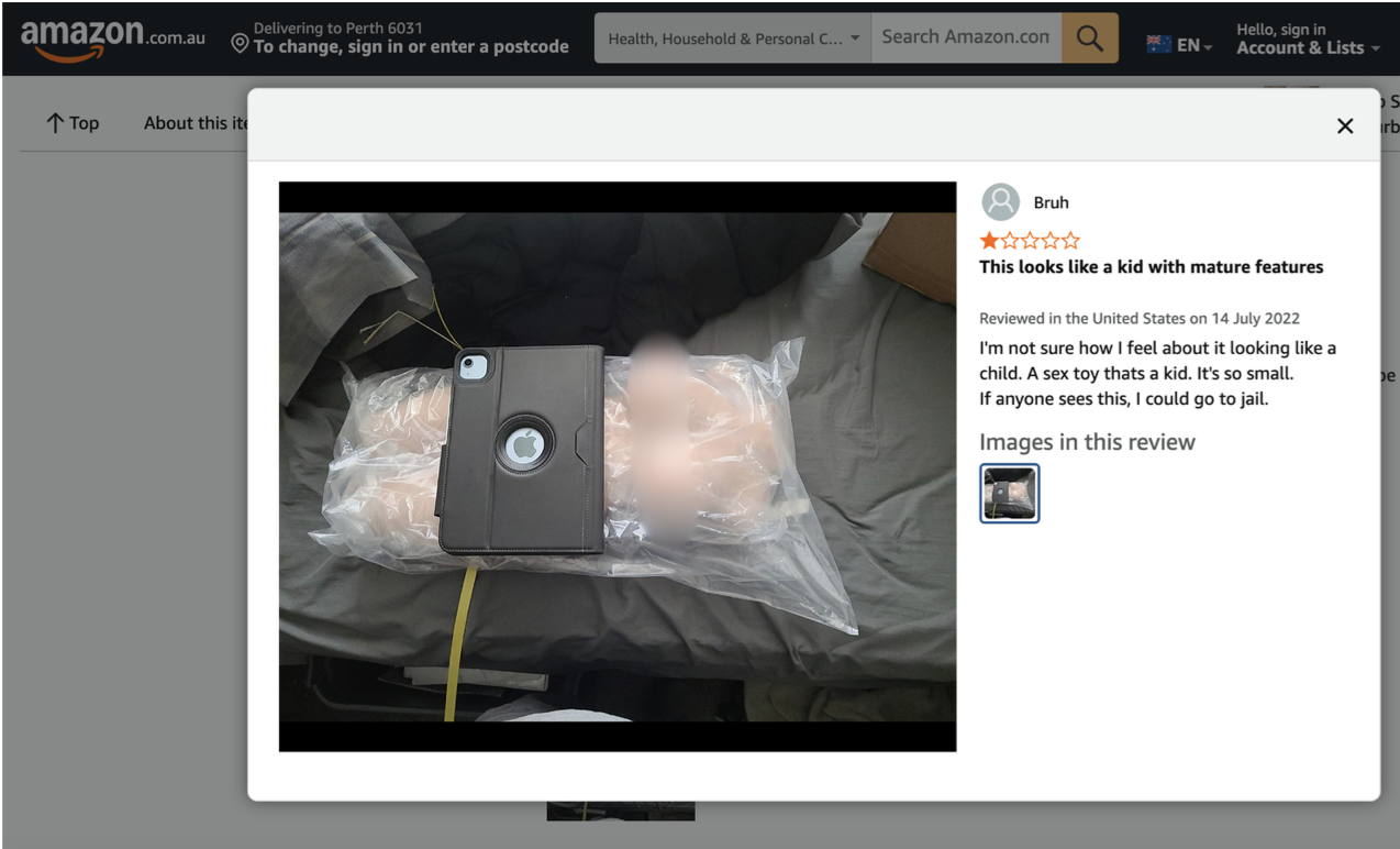 sex doll cleaning squeeze bottle If anyone sees this, I could go to jail”: Why is Amazon still selling child  sex abuse dolls?