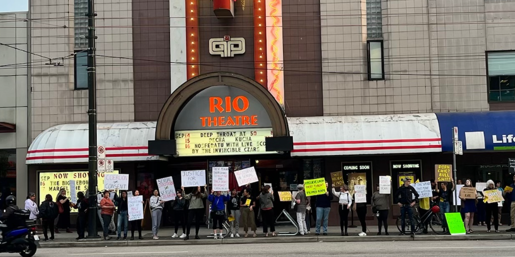 “Rio Theatre celebrates rape culture”: Protesters slam theatre for screening rape footage