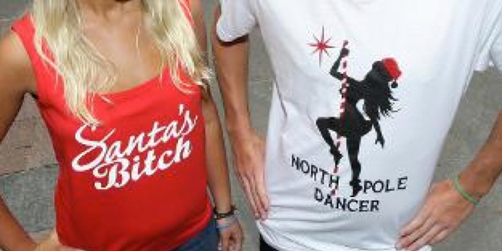 Supre shirts for little girls - Santas Bitch, North Pole Dancer