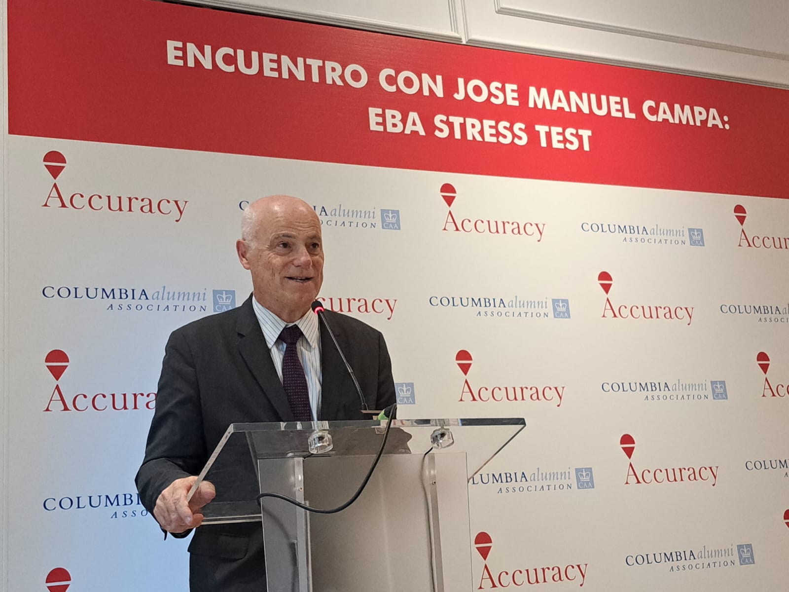 José Manuel Campa durante su intervención