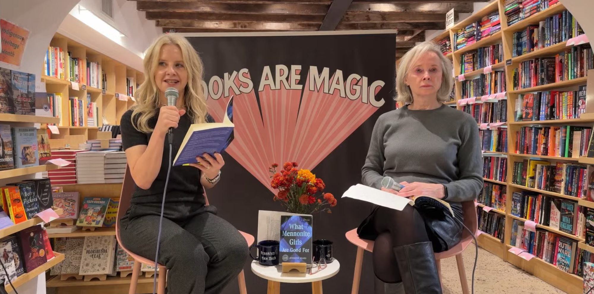 Jennifer Sears reading at book launch