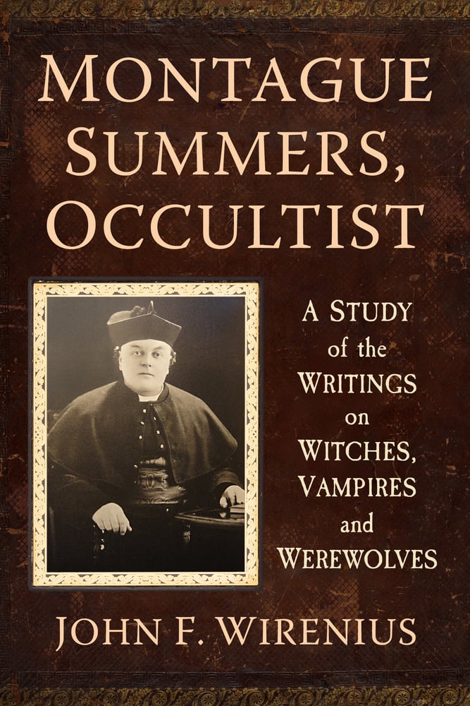 Book cover - Montague Summers, Occultist