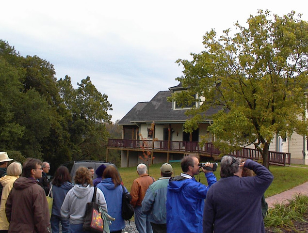 Bus tour at Blueberry Hill Cohousing