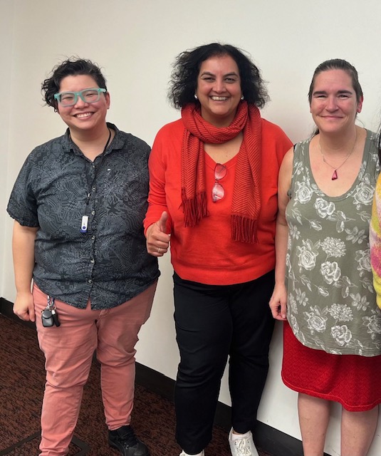 Community First Councillor Ruby Campbell prepares with volunteers for the 2025 Point-in-Time Homeless Count