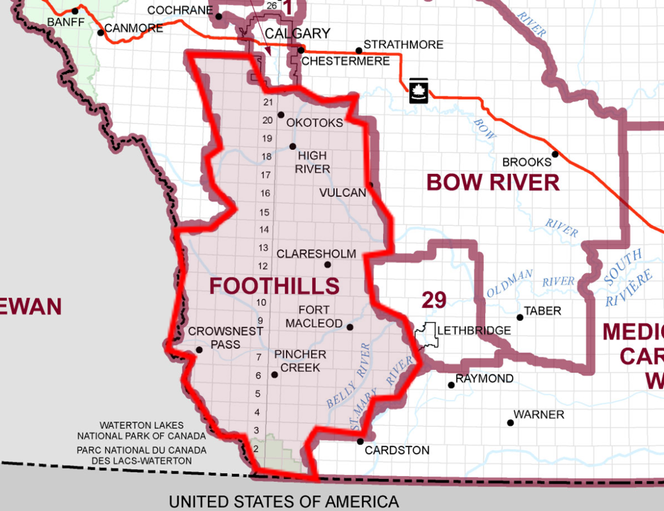 Foothills Map Foothills Map
