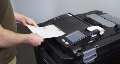 Dominion Voting System QR ballot