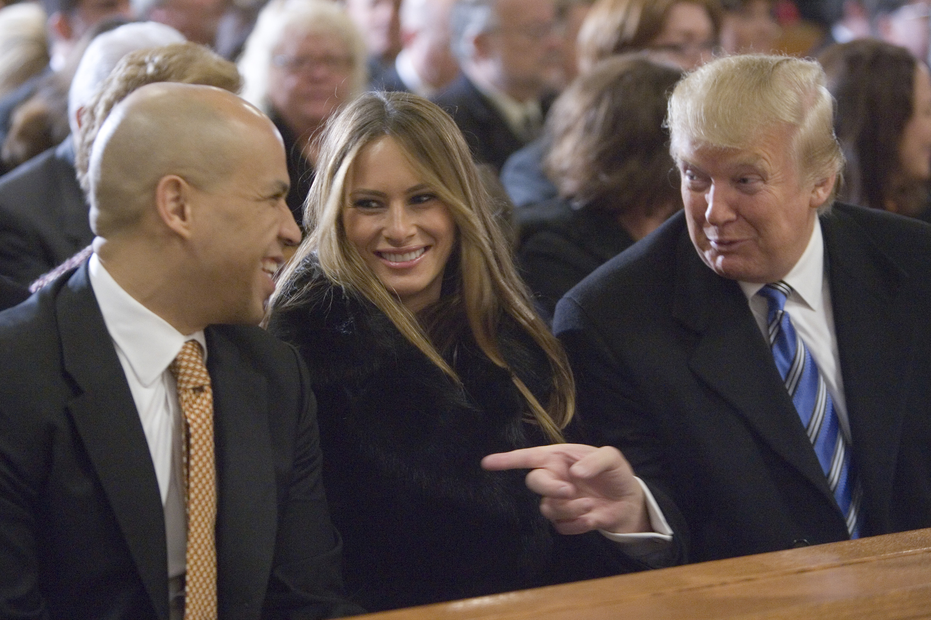 Cory Booker and Donald Trump