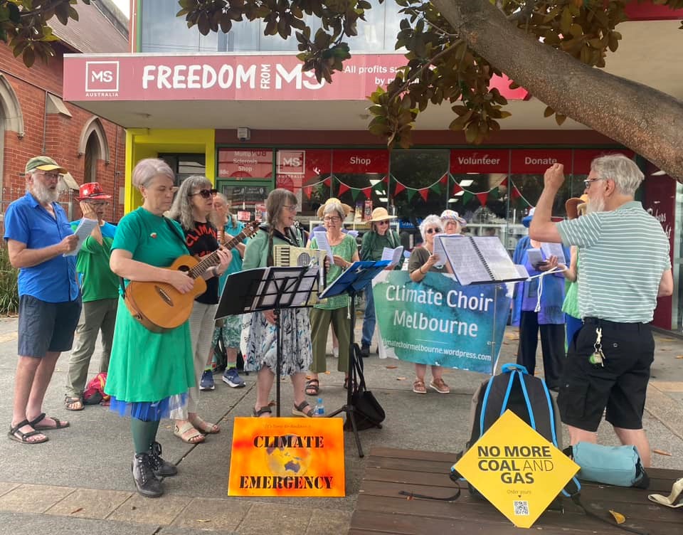 Climate Choir Melbourne live Climate Choir Melbourne live