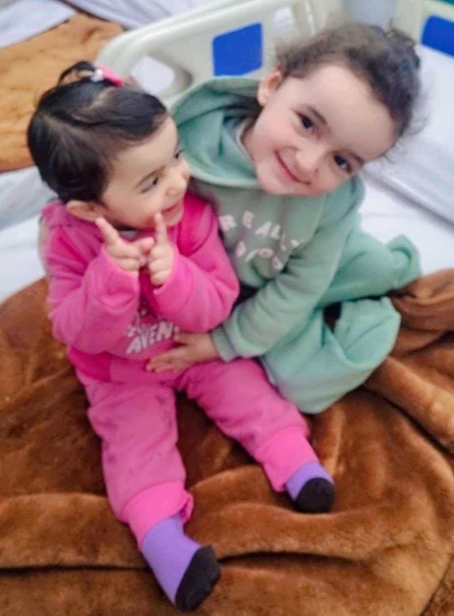 Hanan, 4, and Misk, 2.