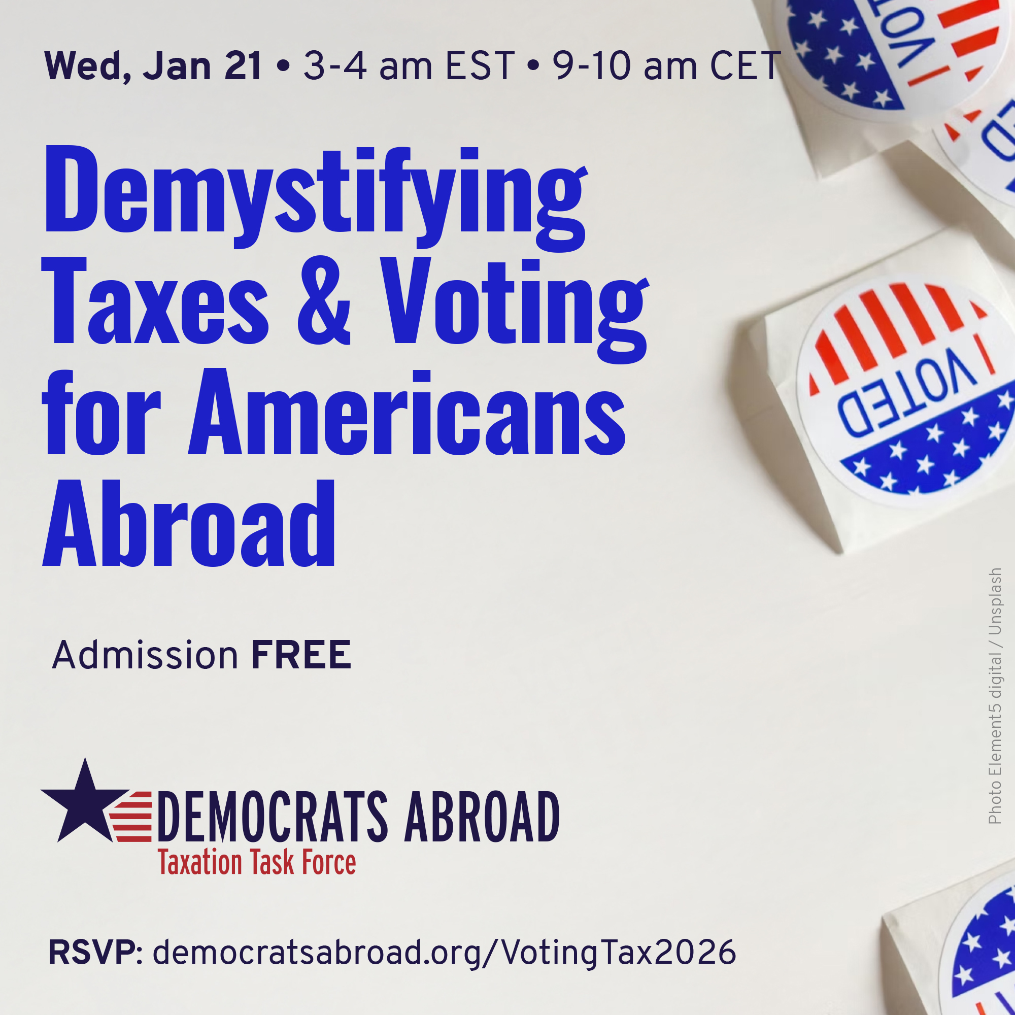 (FREE) Demystifying Taxes & Voting for Americans Abroad Webinar