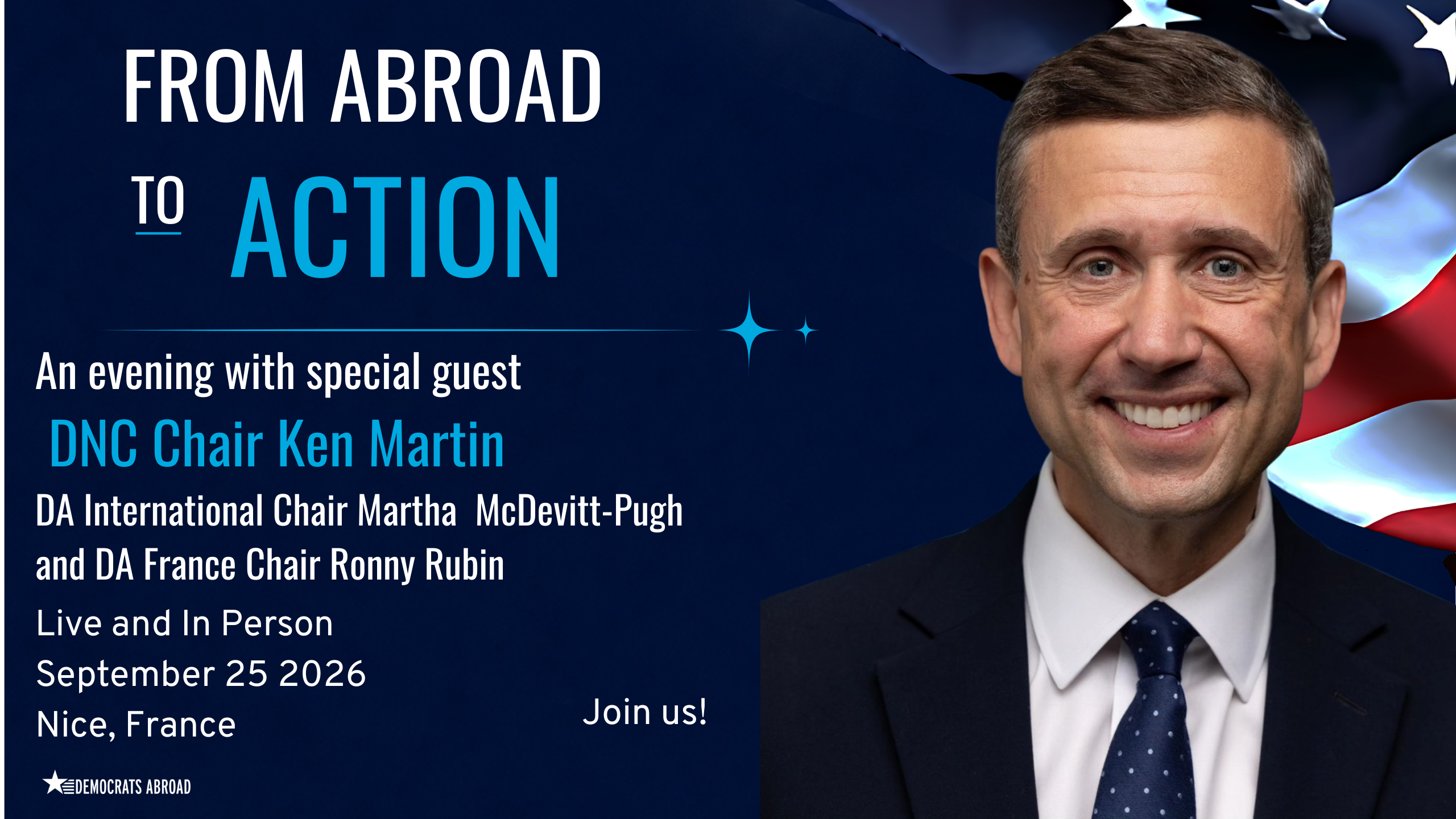 An Evening with DNC Chair Ken Martin in Nice